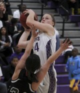 Katelynn Cole hit key baskets in the Tigers come from behind victory over Tehachapi.
